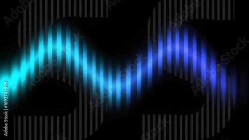 Stunning S letter design on black background with blue light for luxury branding or modern technology