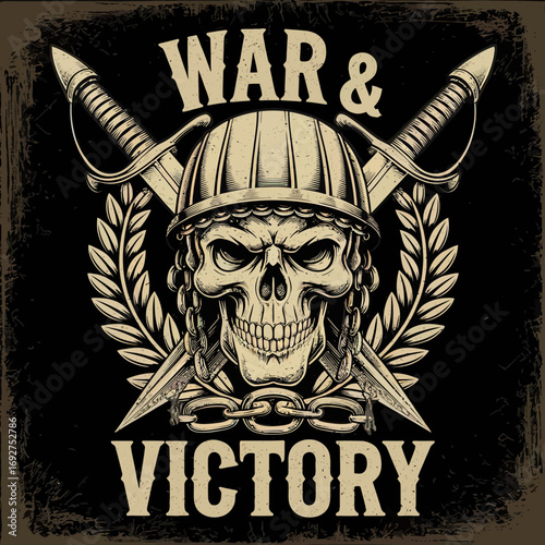 Vector Bold skull illustrations with crossed swords, wings, shields, and flaming elements. Gothic and warrior-inspired vector art featuring chains, bones, and dramatic . Perfect for t-shirt prints,
