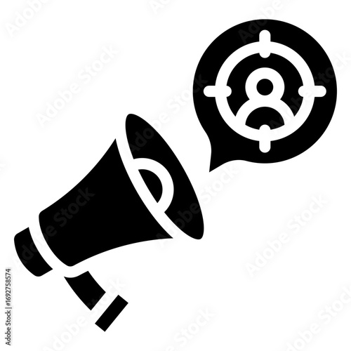 target audience icon vector