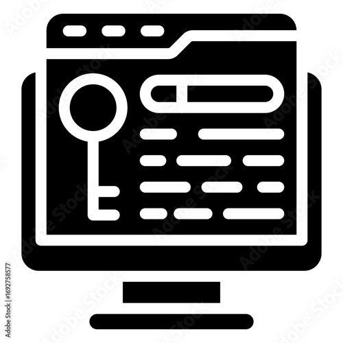keyword icon vector