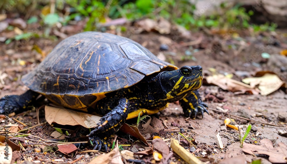 Fototapeta premium Turtle on the ground