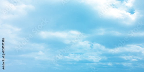 sunny sky blue light watercolor background. Aquarelle painting brush effect card paper textured canvas cloudy smoke space for text, entertaining card, template. aquamarine color graphics illustration