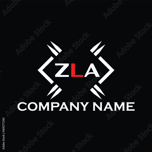 ZLA letter logo, ZLA letter logo design, ZLA monogram logo, ZLA corporate logo, ZLA creative logo