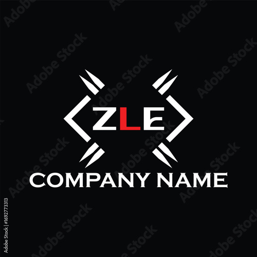 ZLE letter logo, ZLE letter logo design, ZLE monogram logo, ZLE corporate logo, ZLE creative logo