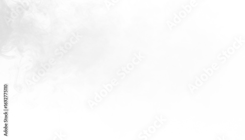 Obraz na plátně PNG of white smoke floating along top edge with soft motion, minimal airy vapor,