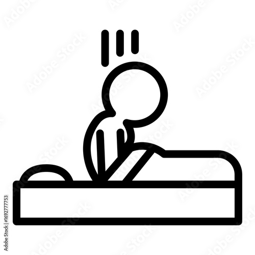Disease and symptom icon. Insomnia
