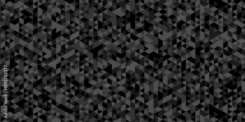 Abstract low polygon cubic black gray black vector poly triangle texture geometric pattern composed of triangular. geometric wall tile and metal cube background triangle wallpaper design.	