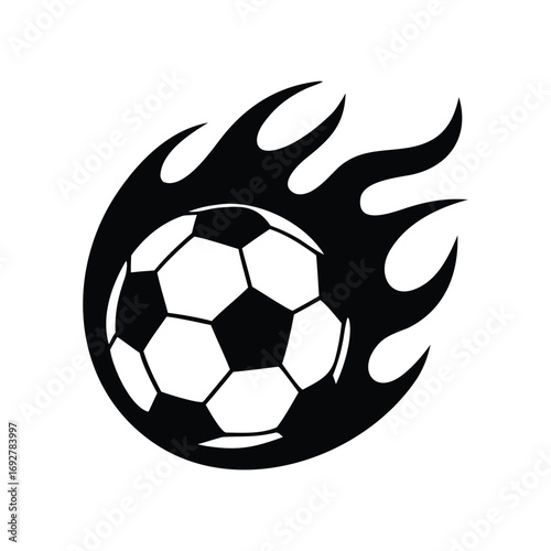 American Football Clipart Vector soccer ball graphic showing fast movement