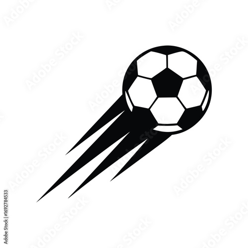 American Football Vector soccer ball illustration with dynamic trail