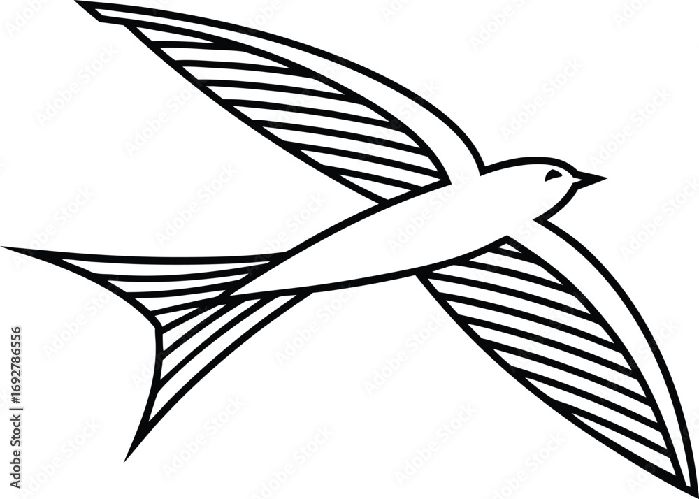 Fototapeta premium Minimalist line art illustration of a bi-sexual pride flag bi sexual pride flag bisexual flag