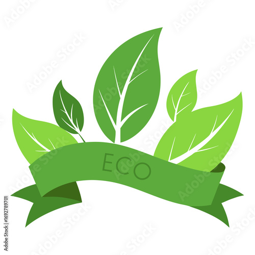 Eco Leaf Edge Banner