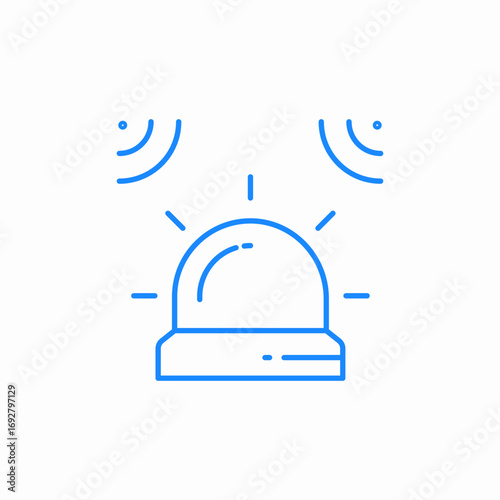 alarm siren icon sign vector