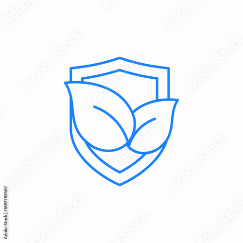 shield two sheets icon sign vector