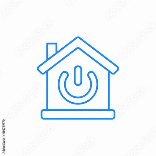 smart house switch icon sign vector