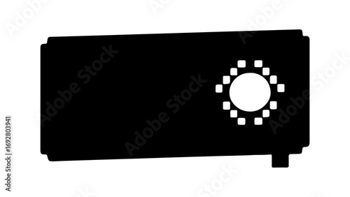 Vintage radio with transparent background