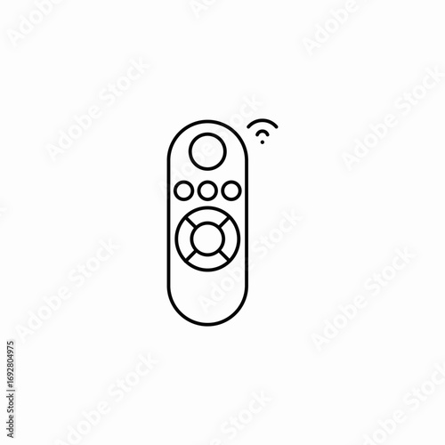 universal remote control icon sign vector