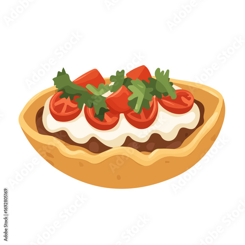Flat 2D Sopes illustration, vector graphic in icon style, on white background