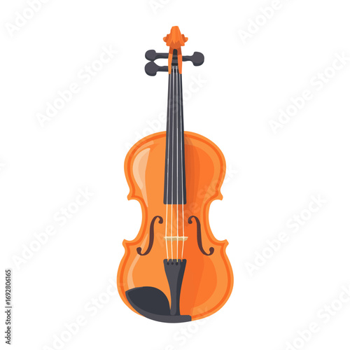 2D flat vector illustration of a Violin Rosin in icon style, isolated on white background