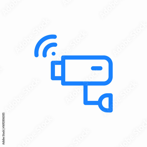 wireless cctv camera icon sign vector
