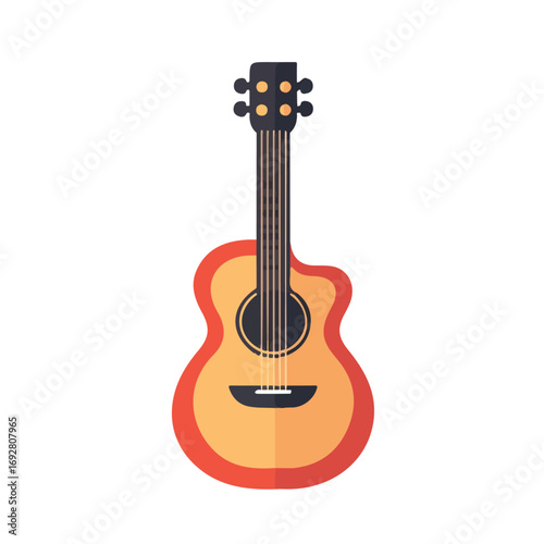 Minimal flat vector of a Music Portfolio, 2D icon-style illustration on white background