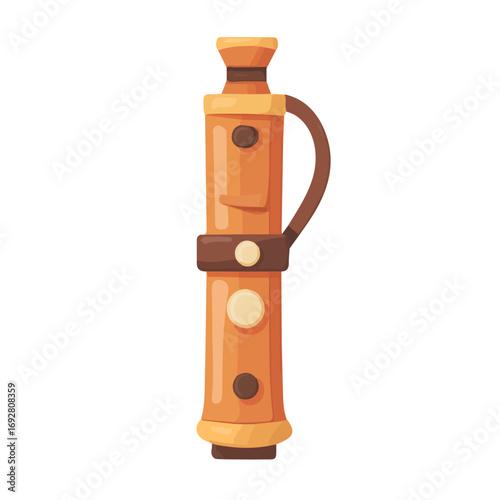 Recorder Bag, flat style 2D vector image, isolated on a white background