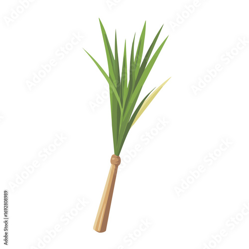 2D flat vector illustration of a Reed Cutter in icon style, isolated on white background