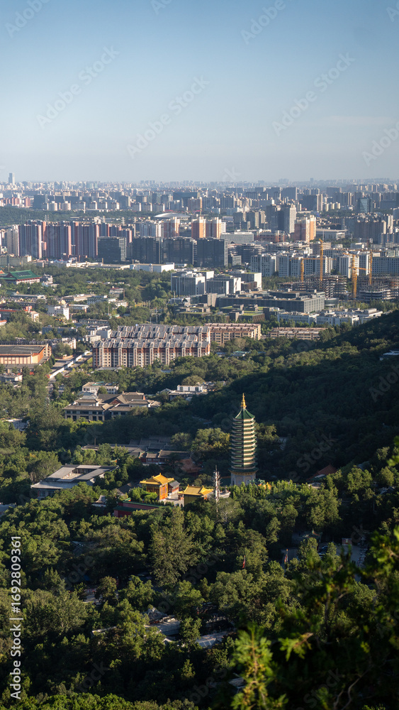 Fototapeta premium aerial view of a tower