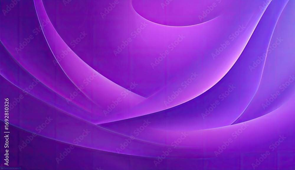 Fototapeta premium Abstract, flowing, vibrant purple curves