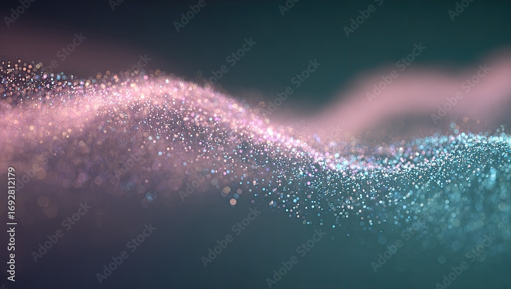 Fototapeta premium Abstract swirling particles of light