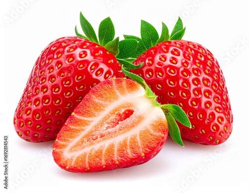 strawberry isolated on white background