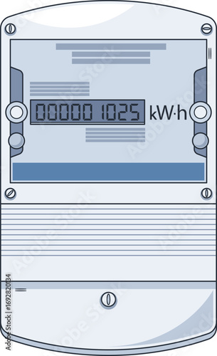 Communal service electricity consumption meter