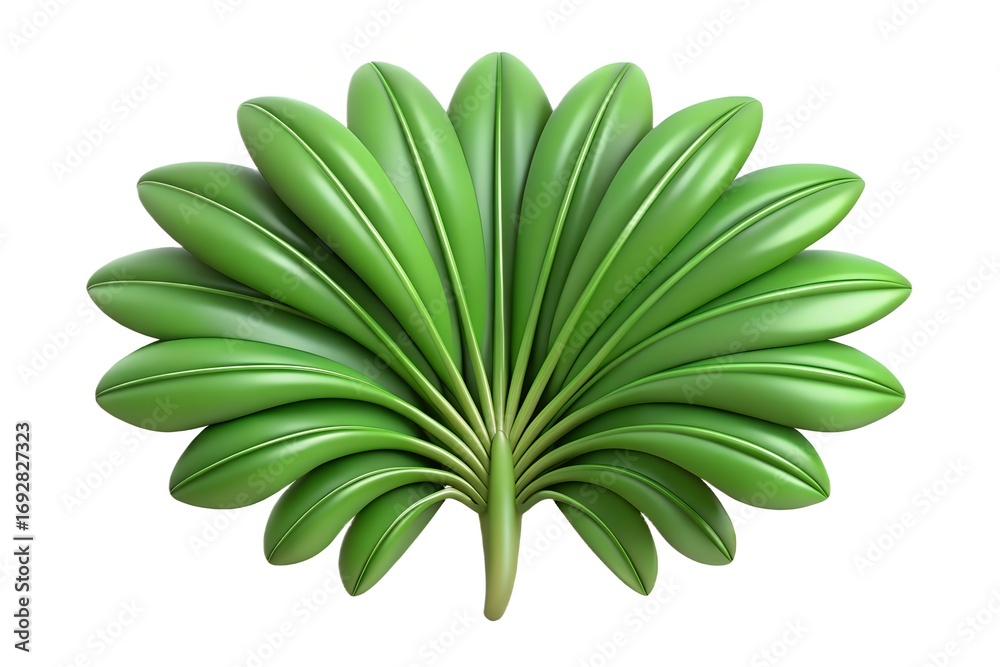 Obraz premium green leaf isolated on white background