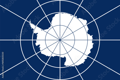 Antarctic Treaty. Flag of Antarctica