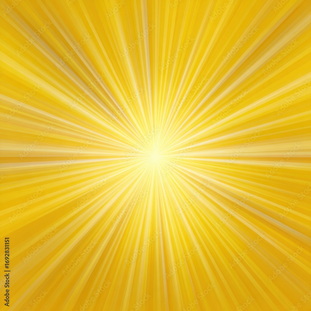 Fototapeta premium Radiant yellow burst radiating from center