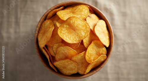Sweet potato chips in bowl