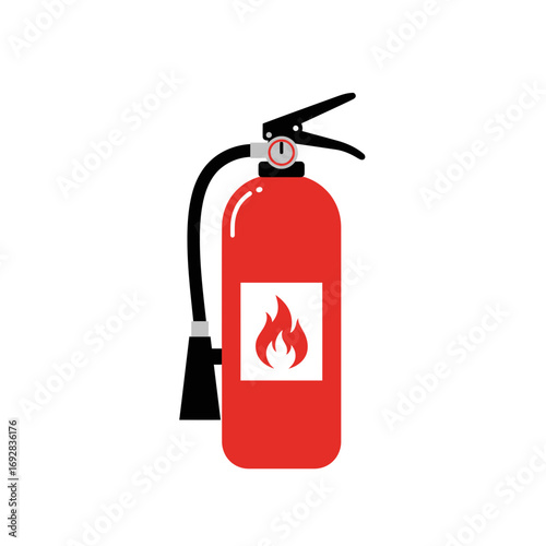 Fire Extinguisher Icon PNG | Safety Equipment Vector | Emergency Firefighting Illustration