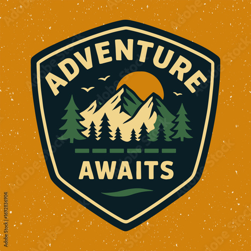 Mountain adventure shield