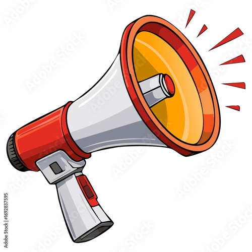 Megaphone icon isolated