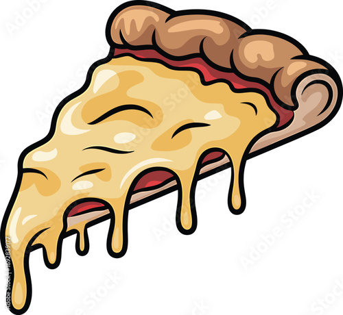 Delicious Pizza Slice A Culinary Delight with Melting Cheese, Perfect for Foodies and Casual Dining Experiences