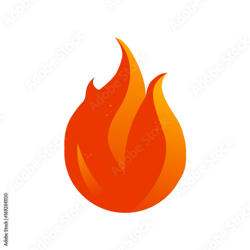 Flame , fire- vector illustration