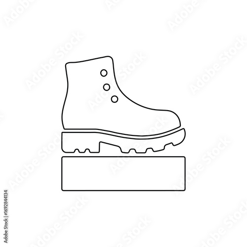 Ice skates isolated on white background vector illustration of a shoe