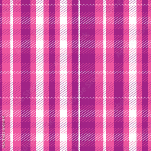 Vibrant pink and white plaid pattern. Perfect for textile design, website backgrounds