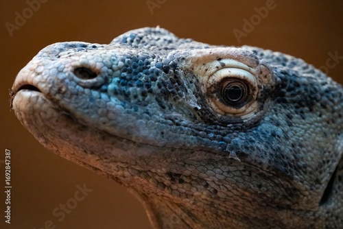 The Komodo Dragon (Varanus komodoensis).