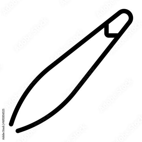 tweezers line icon