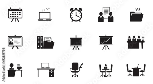 office tools and equipment for daily work tasks