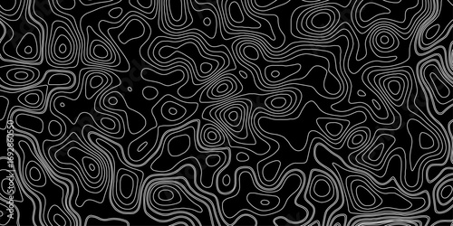 Topographic Contour Line Map Background – Elevation Grid Design