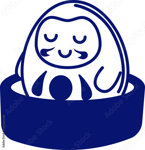 Daruma LineArt_Bath