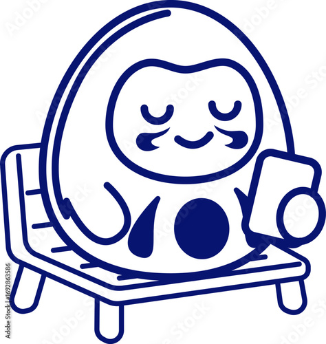 Daruma LineArt_Phone