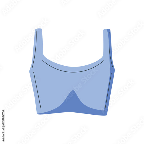 Sports bra, athletic top, activewear. Supportive comfortable gym workout clothing. Female sportswear for fitness.