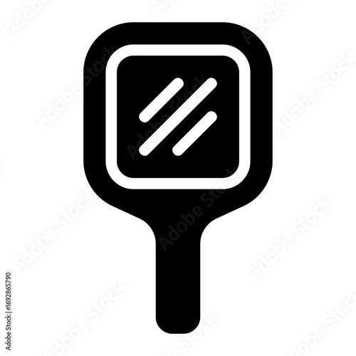 hand mirror glyph icon